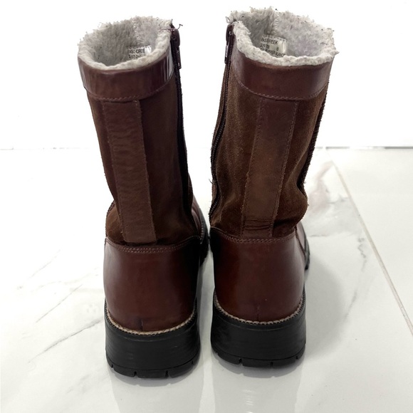 Bass creek Men's Chestnut Leather and Suede Boots 9B - Picture 5 of 9